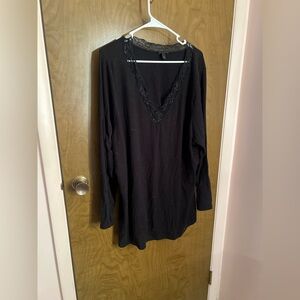 Torrid Black Lace Blouse-5X